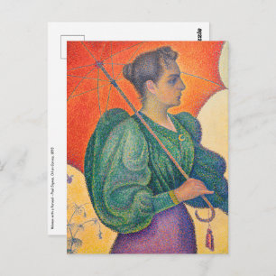 Postal Paul Signac - Mujer con parasol