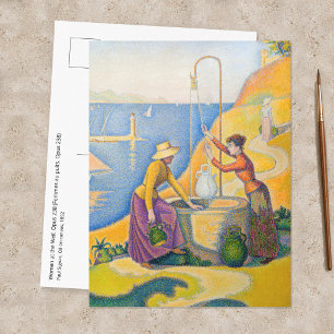 Postal Paul Signac - Mujeres en el Pozo