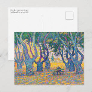 Postal Paul Signac - Place des Lices, Saint-Tropez