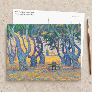 Postal Paul Signac - Place des Lices, Saint-Tropez