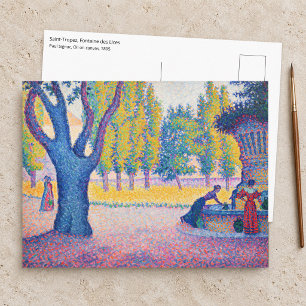Postal Paul Signac - Saint-Tropez, Fontaine des Lices