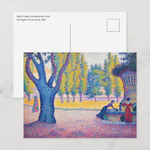 Postal Paul Signac - Saint-Tropez, Fontaine des Lices