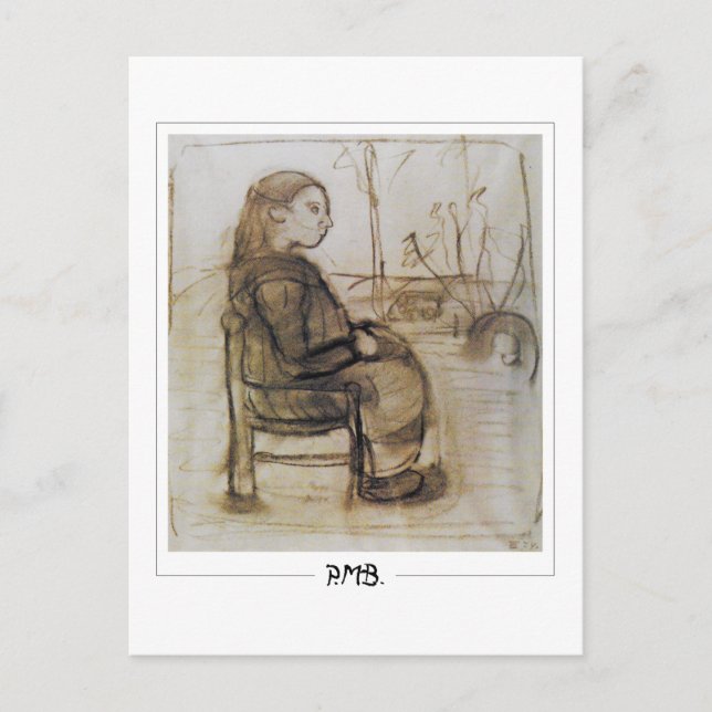 Postal Paula Modersohn-Becker #105 - Bella Artes (Anverso)