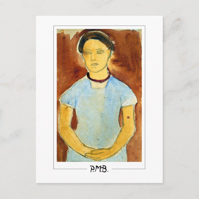 Postal Paula Modersohn-Becker #108 - Arte fino (Anverso)