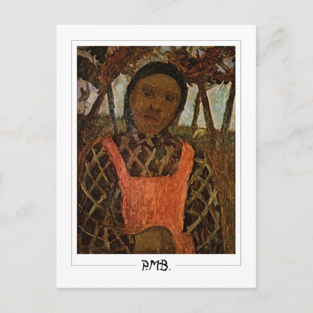 Postal Paula Modersohn-Becker #111 - Arte fino (Anverso)
