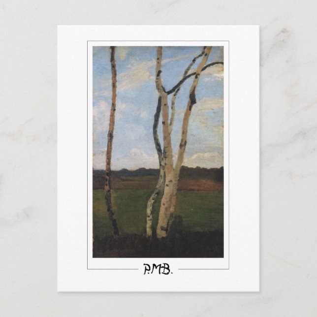 Postal Paula Modersohn-Becker #113 - Bella Artes (Anverso)