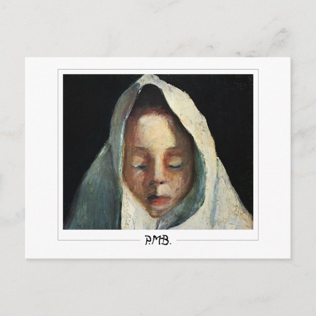 Postal Paula Modersohn-Becker #132 - Arte fino (Anverso)