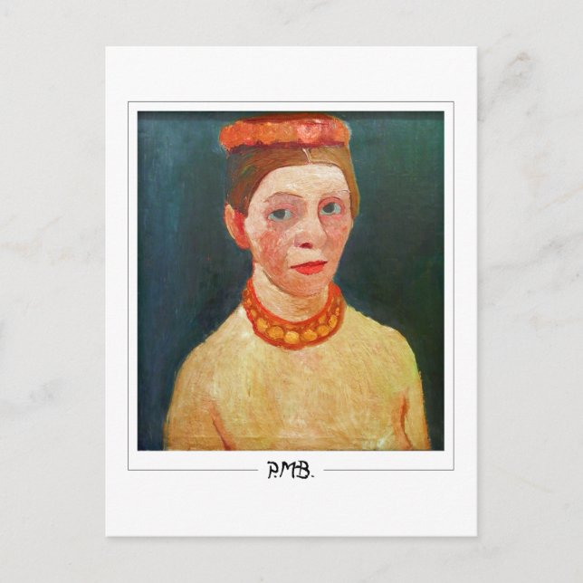 Postal Paula Modersohn-Becker #134 - Bella Artes (Anverso)