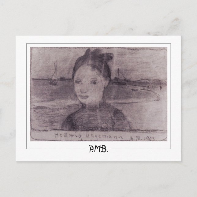 Postal Paula Modersohn-Becker #137 - Arte fino (Anverso)
