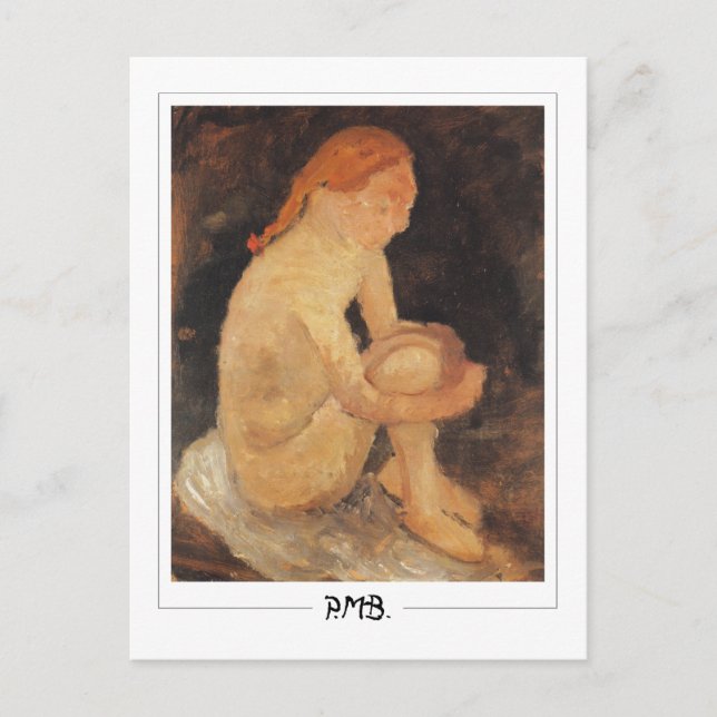 Postal Paula Modersohn-Becker #161 - Bella Artes (Anverso)