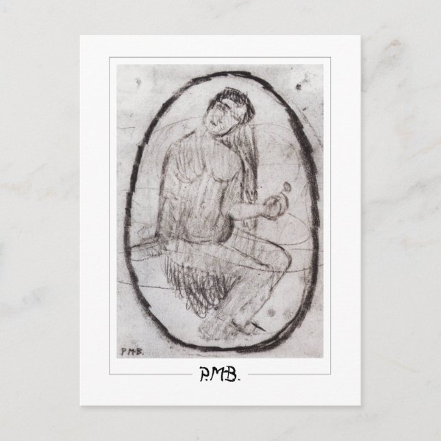 Postal Paula Modersohn-Becker #187 - Arte fino (Anverso)