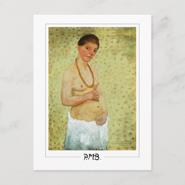 Postal Paula Modersohn-Becker #1 - Arte Mayor (Anverso)