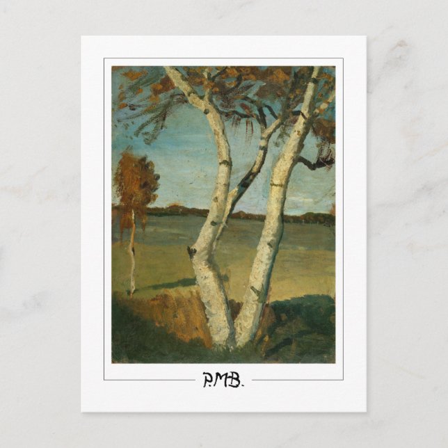 Postal Paula Modersohn-Becker #3 - Arte fino (Anverso)