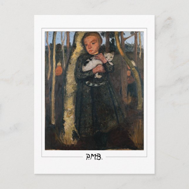 Postal Paula Modersohn-Becker #4 - Bella Artes (Anverso)