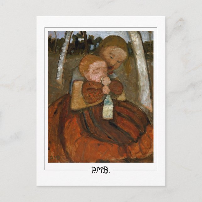 Postal Paula Modersohn-Becker #5 - Arte fino (Anverso)