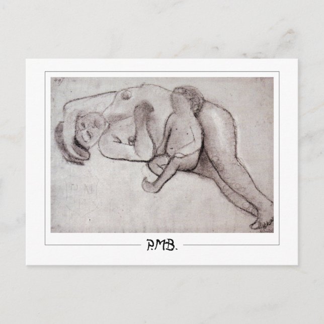 Postal Paula Modersohn-Becker #78 - Arte fino (Anverso)
