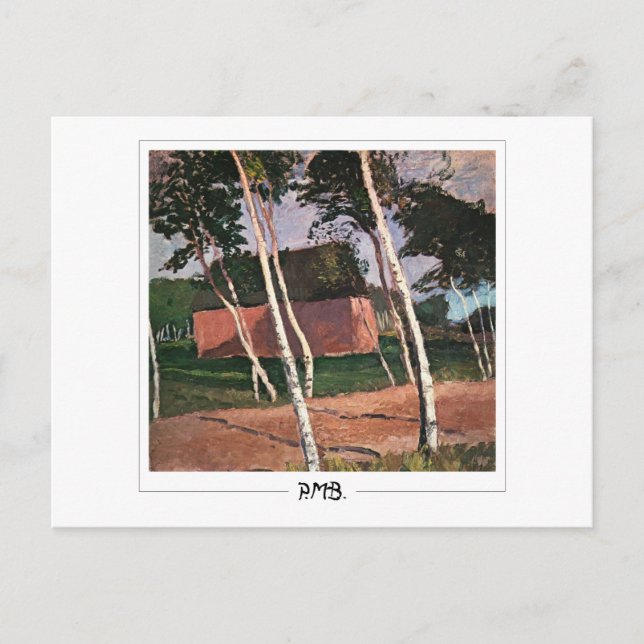 Postal Paula Modersohn-Becker #88 - Arte fino (Anverso)