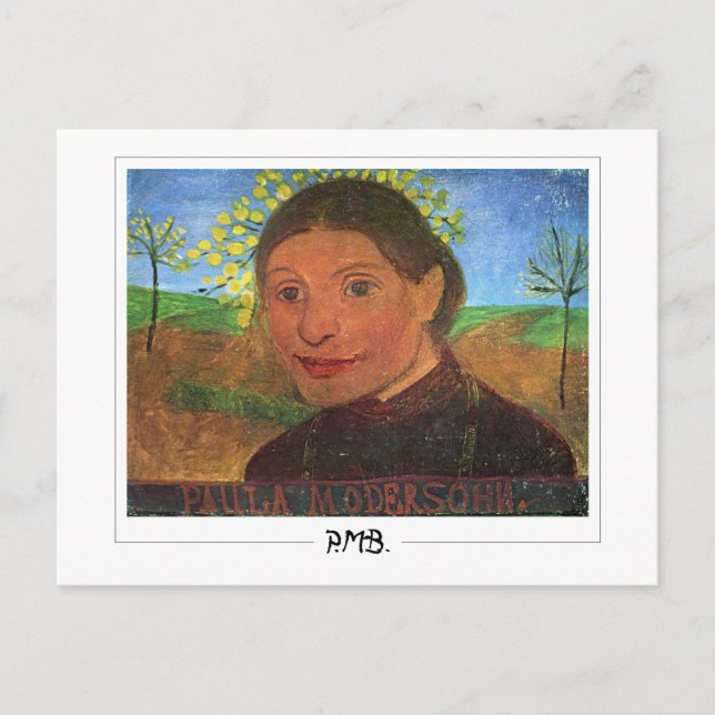 Postal Paula Modersohn-Becker #92 - Bella Artes (Anverso)