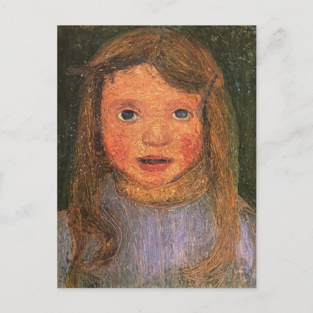 Postal Paula Modersohn-Becker - Jefa de una niña pequeña (Anverso)