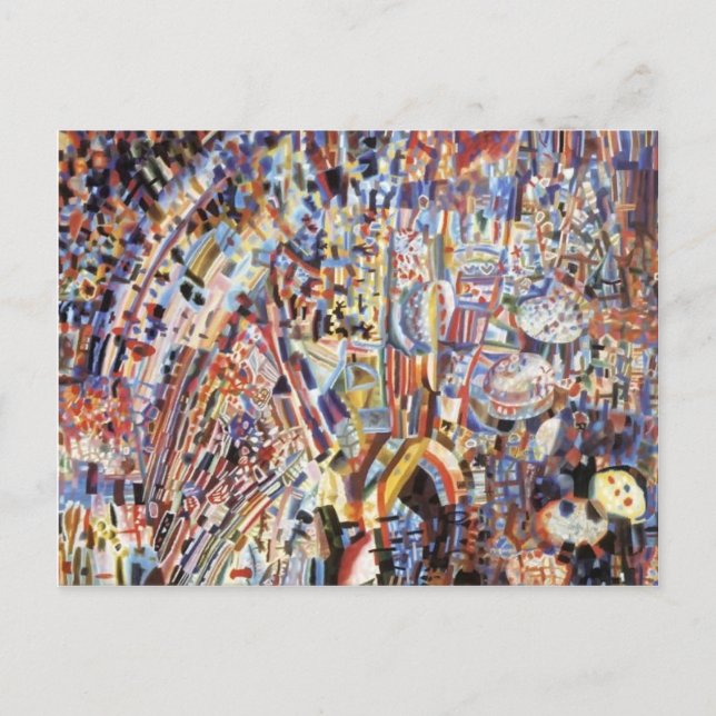 Postal Pavel Filonov - Composición (Anverso)