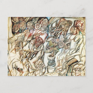 Postal Pavel Filonov - El jardinero
