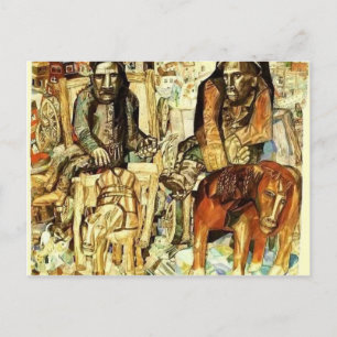 Postal Pavel Filonov - Los Hombres Recios