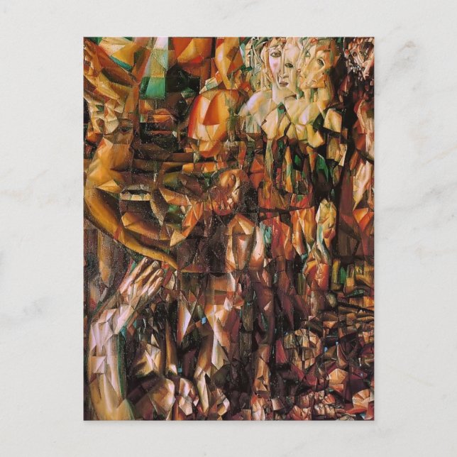 Postal Pavel Filonov: Una pareja (Anverso)