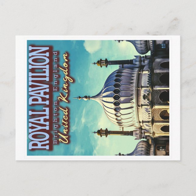 POSTAL PAVILION REAL - BRIGHTON INGLATERRA - REINO UNIDO (Anverso)
