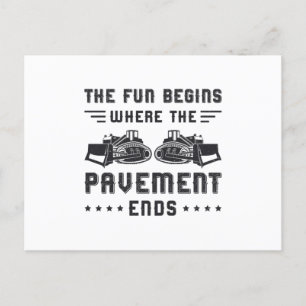 Postal Pavimento de bulldozer para trabajadores de constr