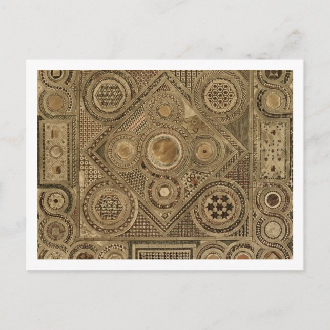 Postal Pavimento de mosaico frente al Altar, placa A de ' (Anverso)