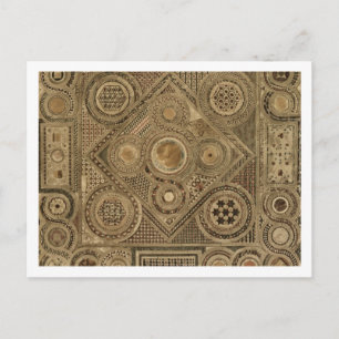 Postal Pavimento de mosaico frente al Altar, placa A de '