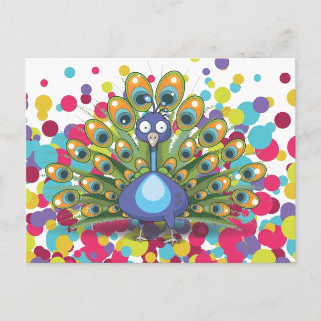 Postal Pavo (Anverso)