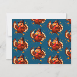 Postal Pavo Bailarín