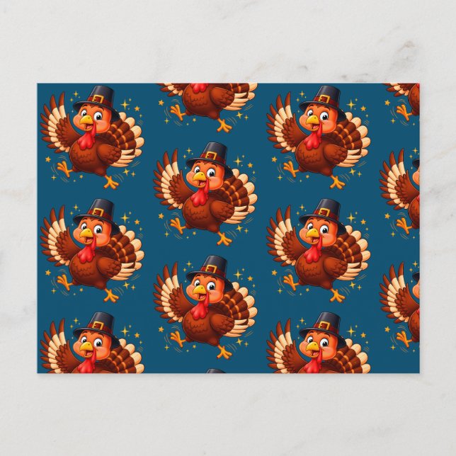 Postal Pavo Bailarín (Anverso)