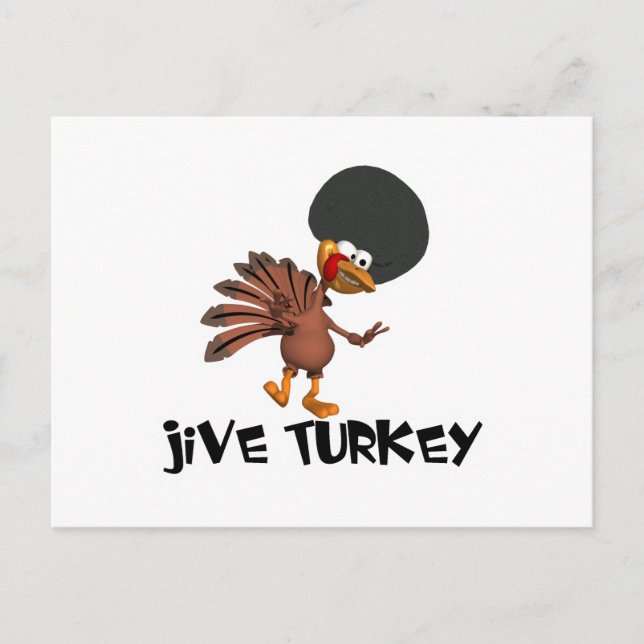 Postal Pavo de baile (Anverso)