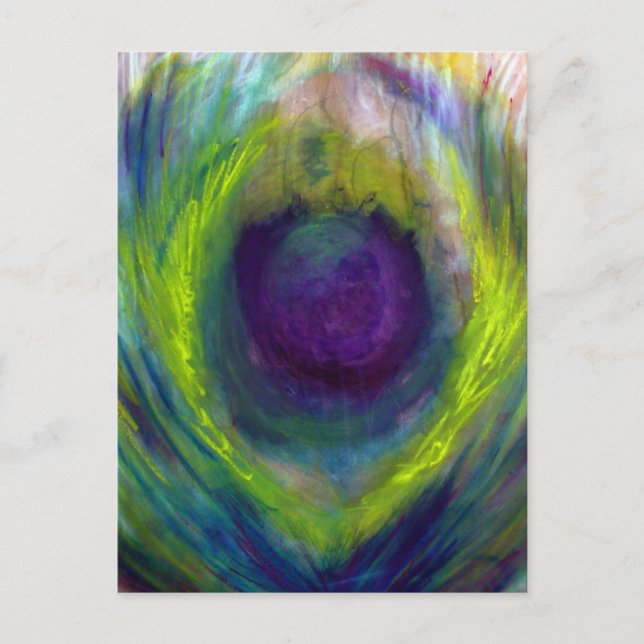 Postal pavo real (Anverso)