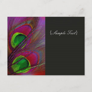 Postal Pavo Real Psicodélico de PixDezine, ¡Personalízalo