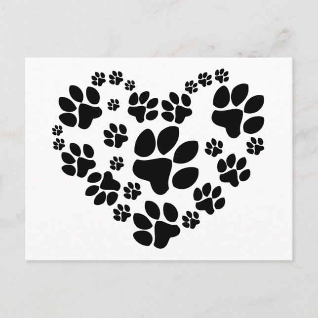 Postal Paws Heart (Anverso)