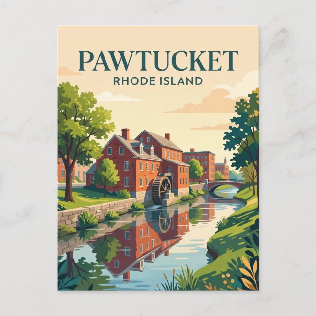 Postal Pawtucket, Rhode Island (Anverso)