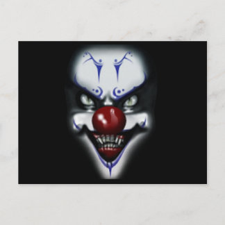Postal Payaso asustado