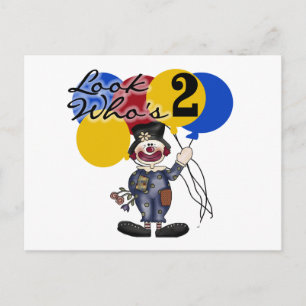 Postal Payaso en el Circo, camisetas y regalos de cumplea