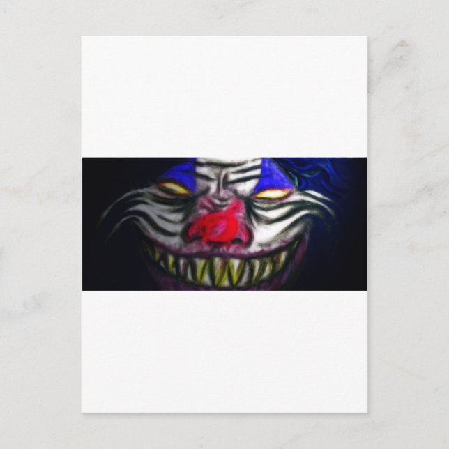 Postal Payaso espeluznante (Anverso)