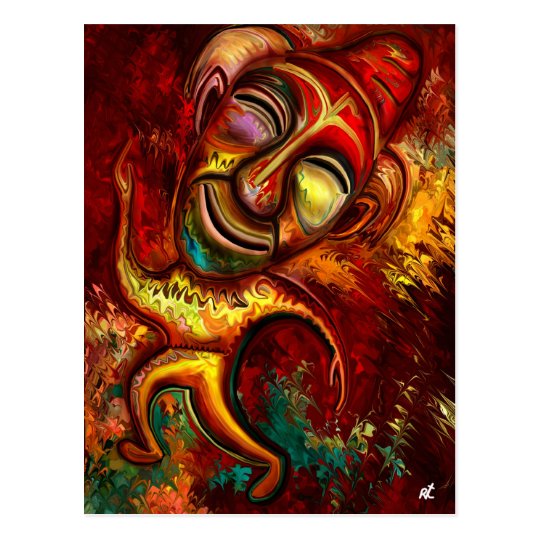 Postal Payaso feliz por el rafi talby