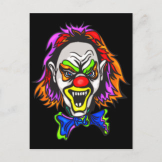 Postal Payaso horrible malvado