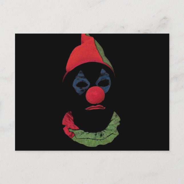 Postal Payaso oscuro (Anverso)
