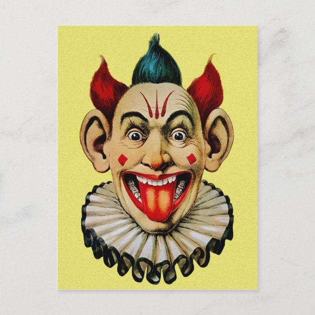 Postal Payaso Vintage (Anverso)