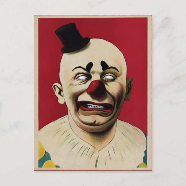 Postal Payaso Vintage (Anverso)