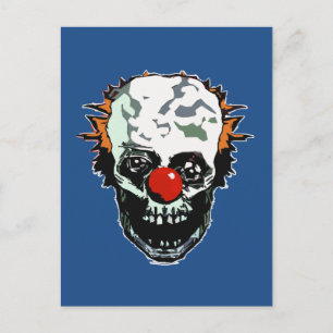 Postal payaso zombi