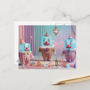 Postal Payasos de cubitos de hielo tontos