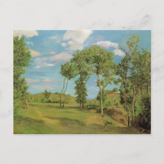 Postal Paysage au bord du Lez 1870, Frederick Brazille